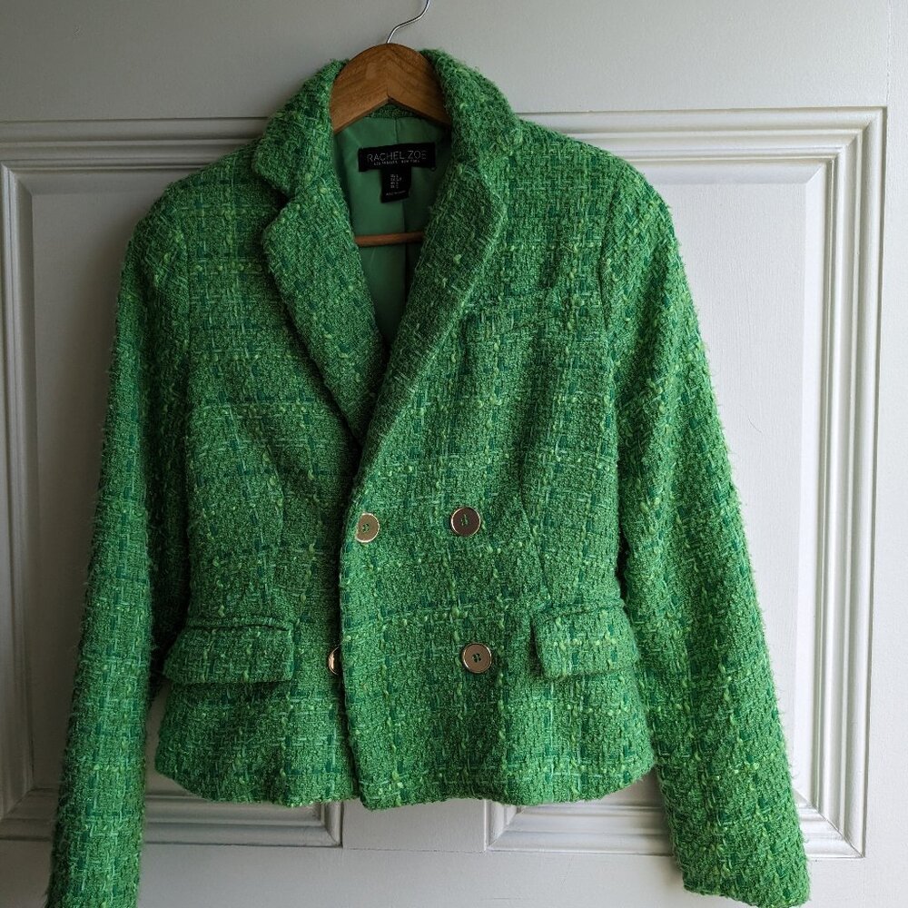 Rachel Zoe Tweed Pattern Blazer - US Women's Small  - NWT
